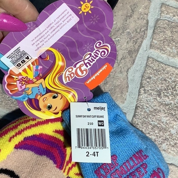 Sunny Day NEW - Nickelodeon - Sz 2-4T - knit fleece inside hat & knit gloves - Picture 6 of 7
